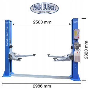 Podnośnik 2-kolumnowyTWIN BUSCH TW242G 4200 kg