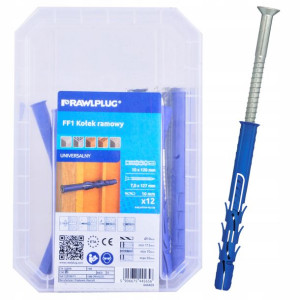 Rawlplug Kołek Ramowy 10x120mm Z Lejkiem, Wkręt 7x127mm 12szt/opak