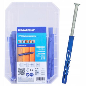 Rawlplug Kołek Ramowy 10x100mm Z Lejkiem, Wkręt 7x107mm 16szt/opak