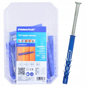 Rawlplug Kołek Ramowy 10x80mm Z Lejkiem, Wkręt 7x87mm 20szt/opak