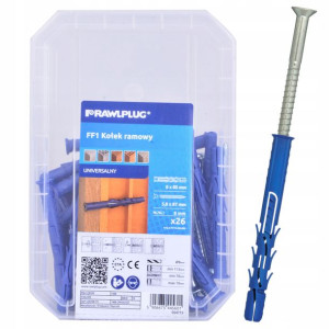 Rawlplug Kołek Ramowy 8x80mm Z Lejkiem, Wkręt 5.8x87mm 26szt/opak
