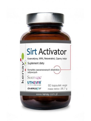 SIRT Activator Kwercetyna, NMN, Resweratrol, Czarny imbir (60 kaps.)