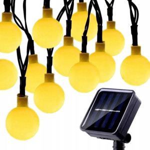 Girlanda Ogrodowa Solarna Lampki Żarówki Led