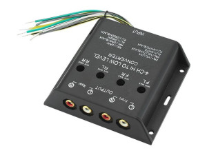 Konwerter poziomu sygnału audio 4 kanały input- RCA
