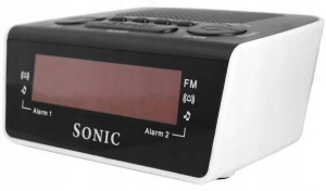 Radio budzik cyfrowy duży wyświetlacz LCD