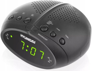 Radio z budzikiem Hyundai cyfrowy LCD