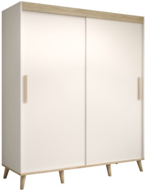 Szafa przesuwna, garderoba SKANDI T 180 cm, styl skandynawski