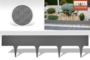 PALISADA obrzeże ogrodowe antracyt 80 cm RATTAN PALISADE