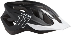 Kask rowerowy dziecięcy Lazer J1 (52-56cm) czarno-biały