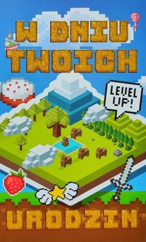 Kartka urodzinowa dla gracza w Minecraft 2K95