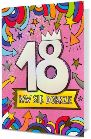 Kartki na 18 urodziny dla dziewczyny H2636