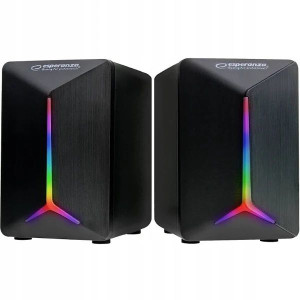 Głośniki Komputerowe 2.0 Podświetlenie Led Rgb Usb