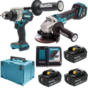 COMBO Wkrętarka DDF486 + szlifierka DGA513 Makita