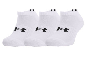 Under Armour Core No Show 3Pk Socks 1363241-100 42-46