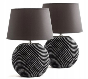 Zestaw 2 Lamp Stołowych Lamp Nocnych BRUBAKER