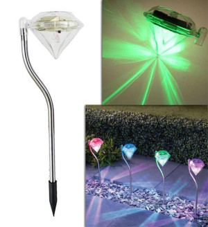 Zd50a Ogrodowa Lampa Solarna Rgb Diament