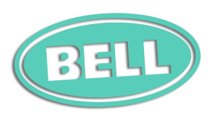 Wycinana naklejka BELL miętowa
