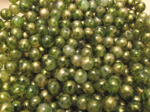 Kule Plastik Kamienne Zielone 8mm 20szt