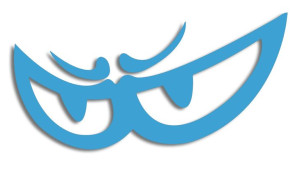 Wycinana naklejka BERIK błękitna