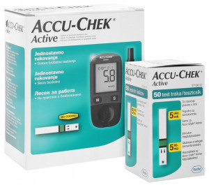 Glukometr Accu-Chek ACTIVE, mmol/l +50szt pasków