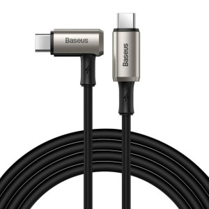 Baseus kątowy kabel USB Typ C - USB Typ C VOOC Quick Charge Power Delivery