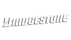 Wycinana naklejka BRIDGESTONE biała