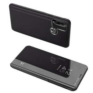 Clear View Case futerał etui z klapką Huawei Y6p czarny