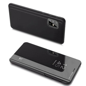 Clear View Case futerał etui z klapką Samsung Galaxy A20s czarny