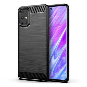 Carbon Case elastyczne etui pokrowiec Samsung Galaxy S20 Ultra czarny