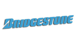 Wycinana naklejka BRIDGESTONE błękitna
