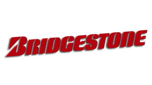 Wycinana naklejka BRIDGESTONE czerwona