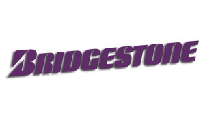 Wycinana naklejka BRIDGESTONE fioletowa