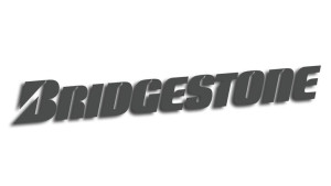 Wycinana naklejka BRIDGESTONE grafitowa