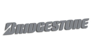 Wycinana naklejka BRIDGESTONE szara