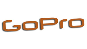 Wycinana naklejka GoPro go pro brązowa