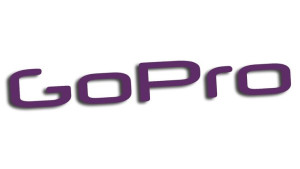 Wycinana naklejka GoPro go pro fioletowa