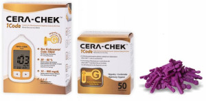 Glukometr Cera-Chek 1Code + lancety 30szt + paski