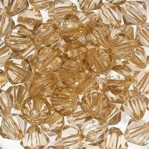 Kryształki Plastik Okrągłe Jasny Beż 10mm 20szt