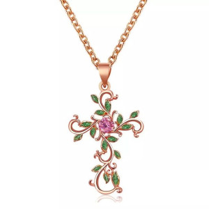 Naszyjnik Krzyżyk Rose Gold