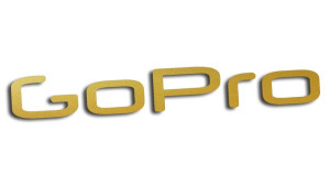 Wycinana naklejka GoPro go pro złota