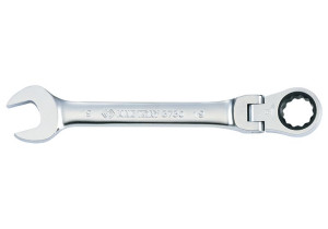 Klucz Płasko-oczkowy Przegubowy, Z Grzechotką Jednokierunkową 72 Zęby, 12mm