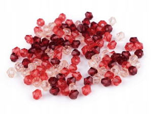 Kryształki Diament Mix.2 Czerwony 6mm 100szt
