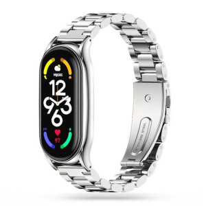 Bransoleta Stainless do Xiaomi Mi Band 7 Silver