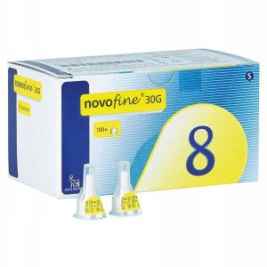Igły do penów NovoFine 8, igły 0,3x6 mm, 100 sztuk