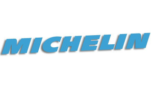 Wycinana naklejka MICHELIN błękitna