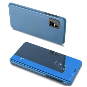 Clear View Case futerał etui z klapką Samsung Galaxy A20s niebieski