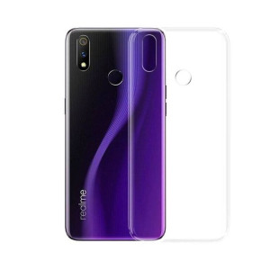 Żelowy pokrowiec etui Ultra Clear 0.5mm Realme 3 Pro przezroczysty
