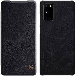 Nillkin Qin skórzana kabura etui Samsung Galaxy Note 20 czarny