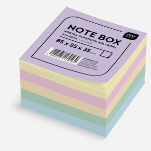 Kostka papierowa 8,5x8,5x3,5 kolor klejona Interdruk