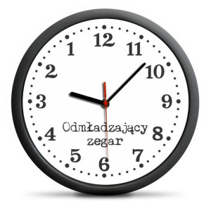 Odmładzający Zegar Ścienny Cofający Czas Wsteczny